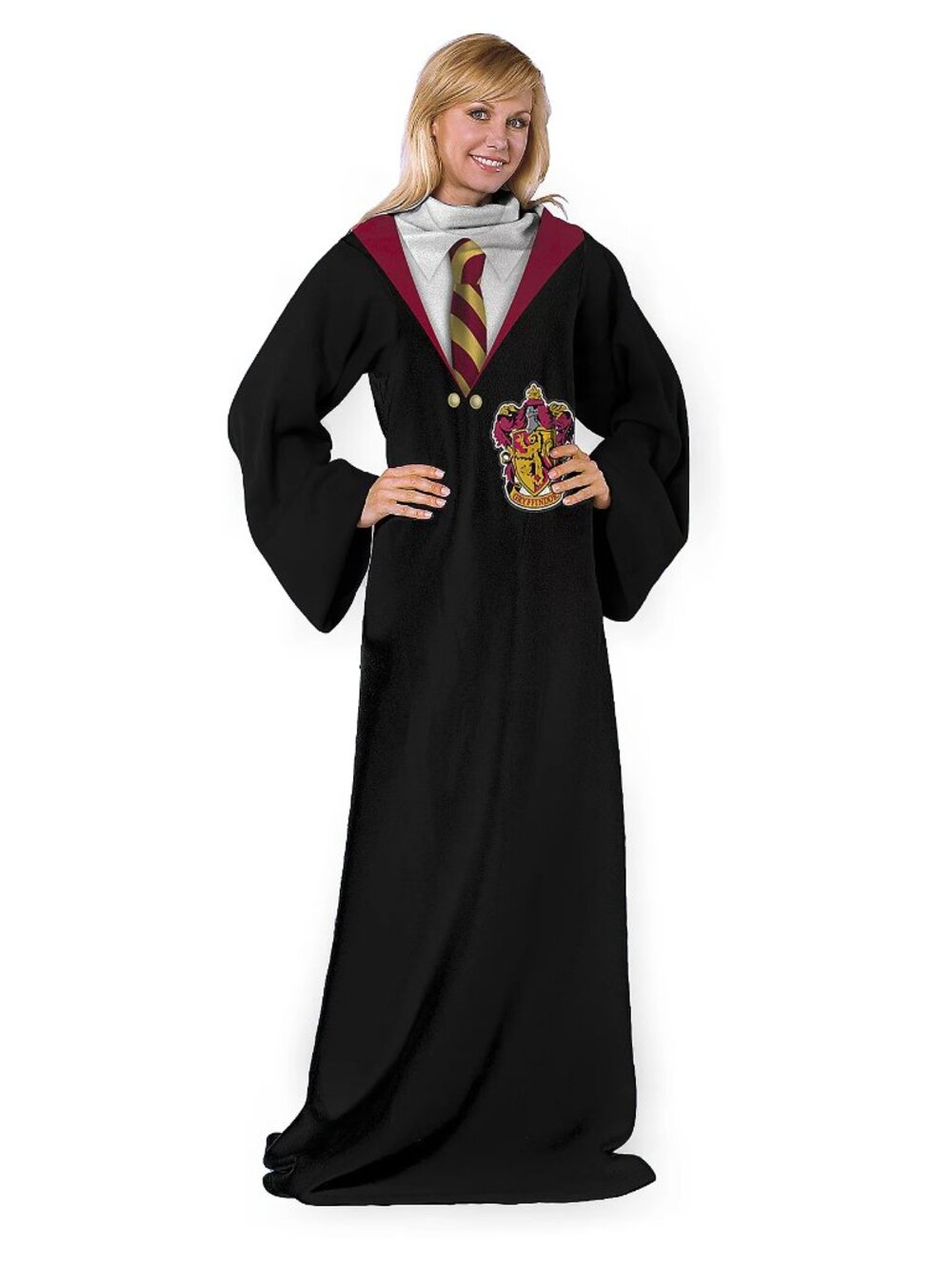 Harry Potter Comfy Throw Blanket with Sleeves Fleece Adult Size
